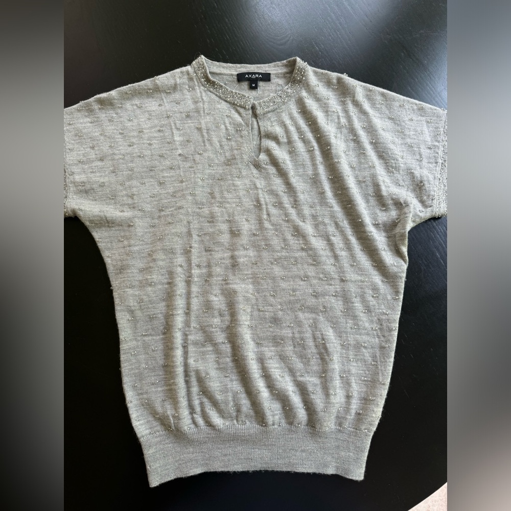 Gray Crewneck Sweater Soft Knit Minimalist Design